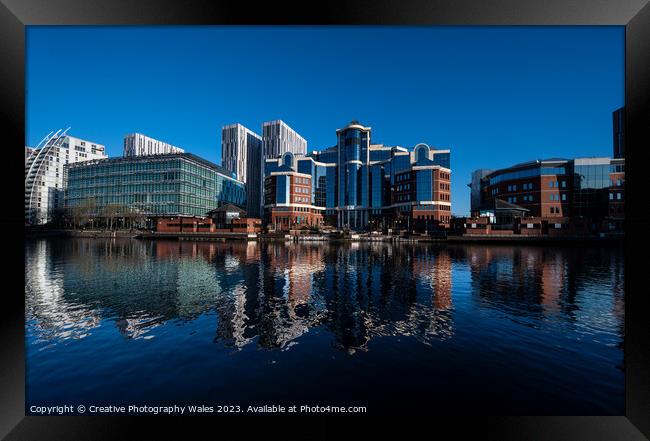 Salford Quays Manchester Framed Print by Creative Photography Wales