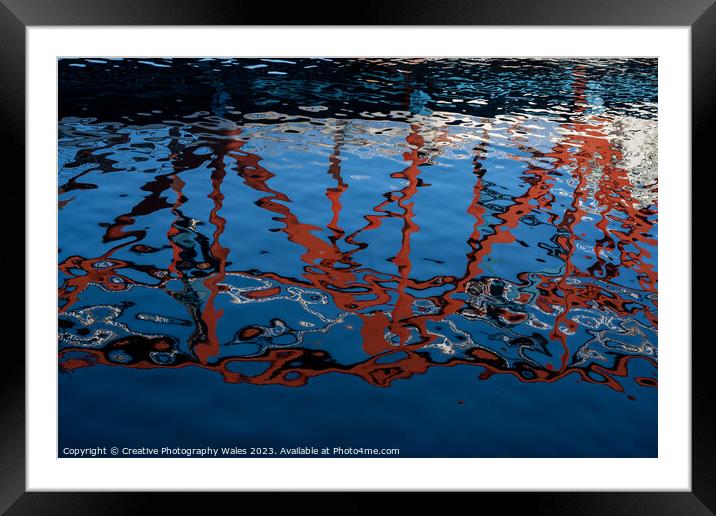 Detroit Bridge reflection Salford Keys Manchester Framed Mounted Print by Creative Photography Wales