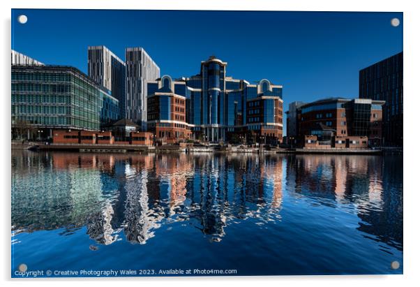 Manchester City images Acrylic by Creative Photography Wales