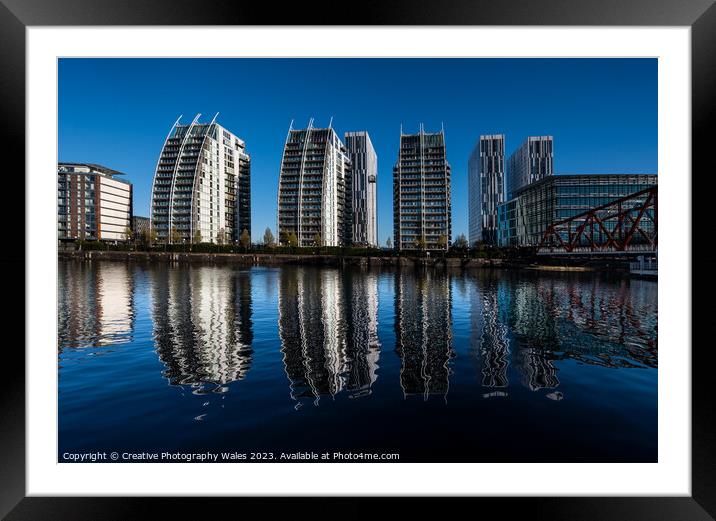 Salford Quays Manchester Framed Mounted Print by Creative Photography Wales