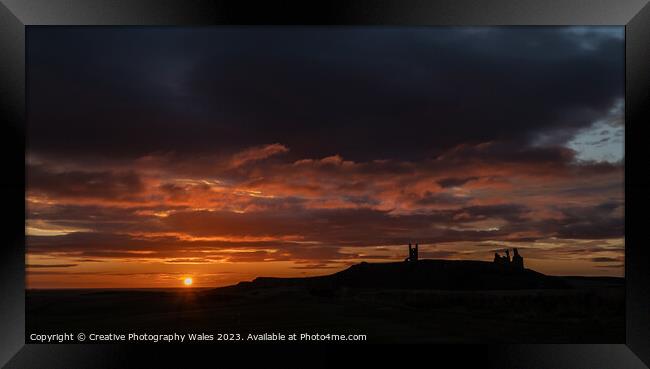 Dunstanburgh Castle, Northumberland Framed Print by Creative Photography Wales