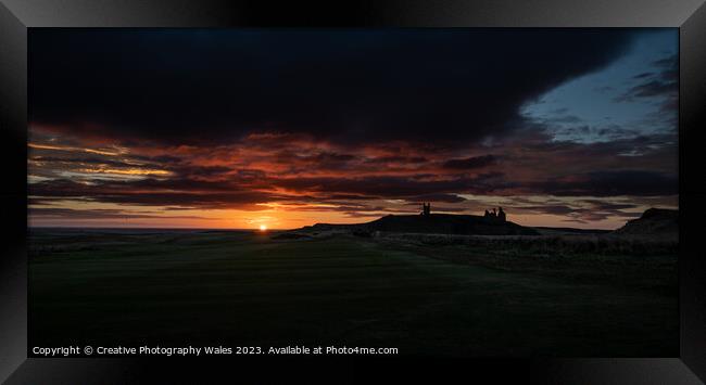 Dunstanburgh Castle, Northumberland Framed Print by Creative Photography Wales