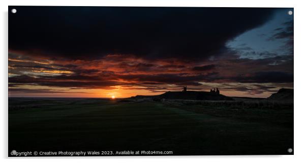 Dunstanburgh Castle, Northumberland Acrylic by Creative Photography Wales