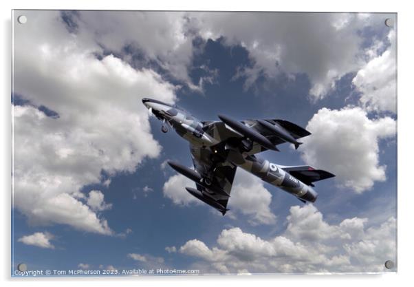 F.58 ZZ191 - Hawker Hunter Acrylic by Tom McPherson