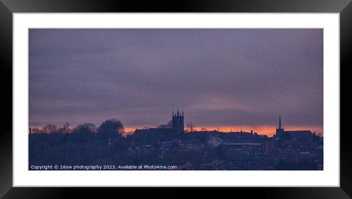 An Ilkeston Sky. Framed Mounted Print by 28sw photography