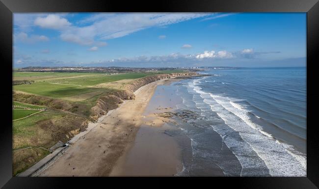 Seaham Glass Beach Framed Print by Apollo Aerial Photography