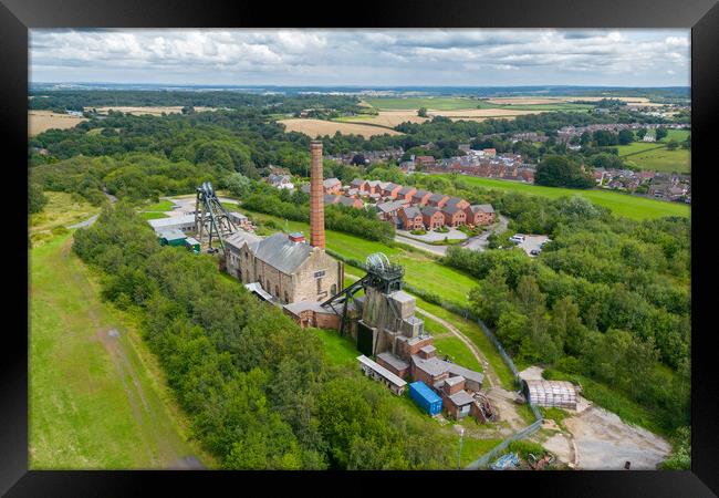 Pleasley Pit From The Air Framed Print by Apollo Aerial Photography