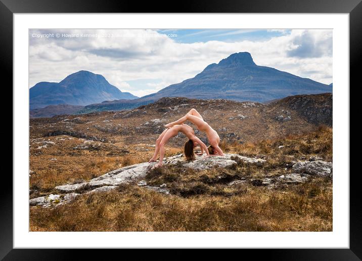 The Shape of the Mountains Artistic Nude Figure St Framed Mounted Print by Howard Kennedy