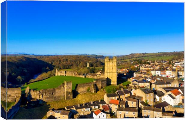 Richmond Castle Canvas Print by Steve Smith