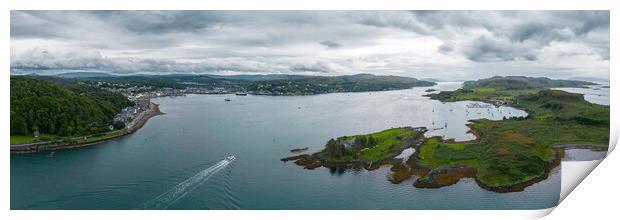 Entrance to Oban Print by Apollo Aerial Photography