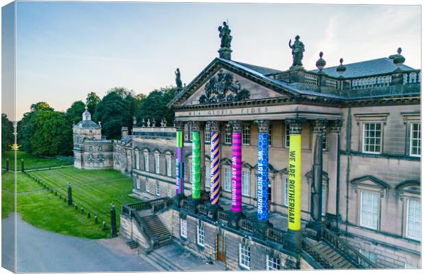 Wentworth Woodhouse Rotherham Colours Canvas Print by Apollo Aerial Photography