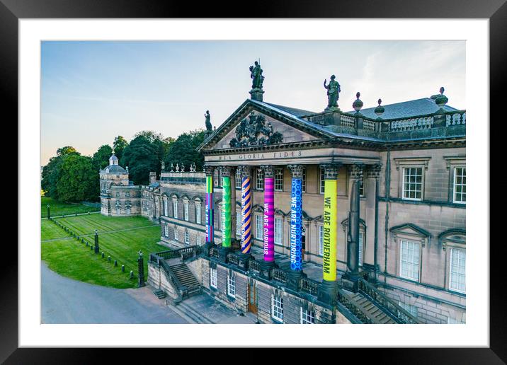 Wentworth Woodhouse Rotherham Colours Framed Mounted Print by Apollo Aerial Photography
