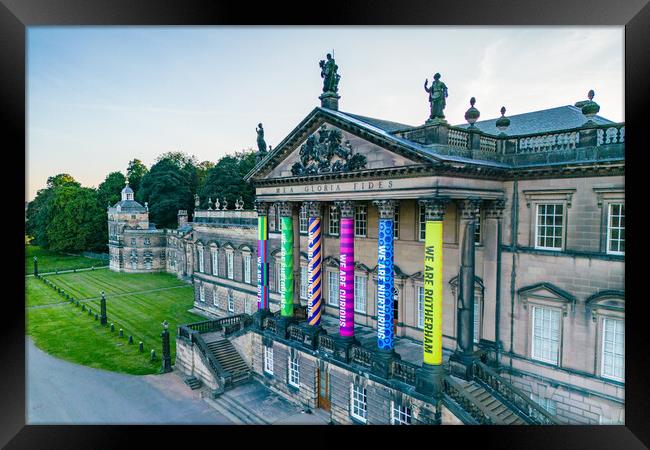 Wentworth Woodhouse Rotherham Colours Framed Print by Apollo Aerial Photography
