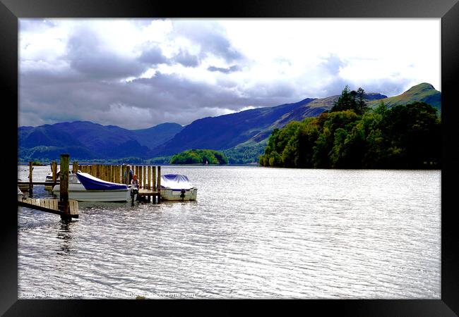 Imminent Tempest over Derwentwater Framed Print by john hill