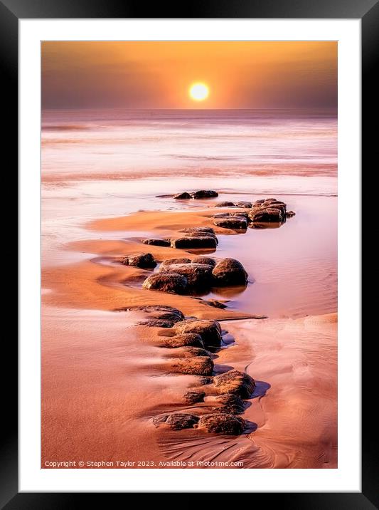 Seascape  Framed Mounted Print by Stephen Taylor