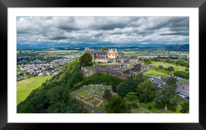 Stirling Castle Aerial View Framed Mounted Print by Apollo Aerial Photography