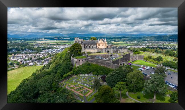 Stirling Castle Aerial View Framed Print by Apollo Aerial Photography