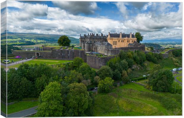 Stirling Castle Aerial View Canvas Print by Apollo Aerial Photography