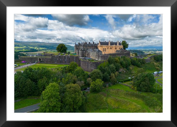 Stirling Castle Aerial View Framed Mounted Print by Apollo Aerial Photography