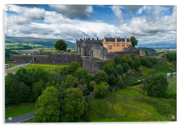 Stirling Castle Aerial View Acrylic by Apollo Aerial Photography