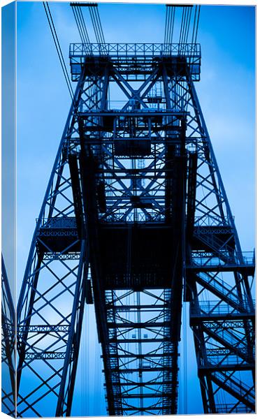 Newport Transporter Bridge in South Wales Canvas Print by Simon Barclay