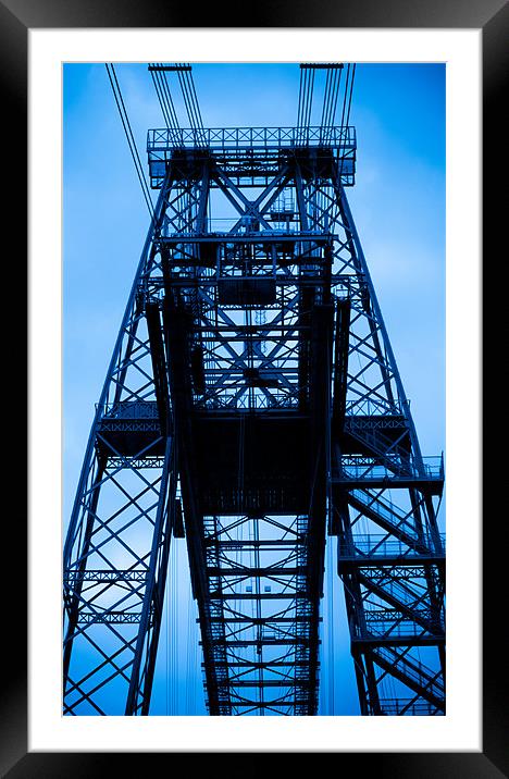 Newport Transporter Bridge in South Wales Framed Mounted Print by Simon Barclay