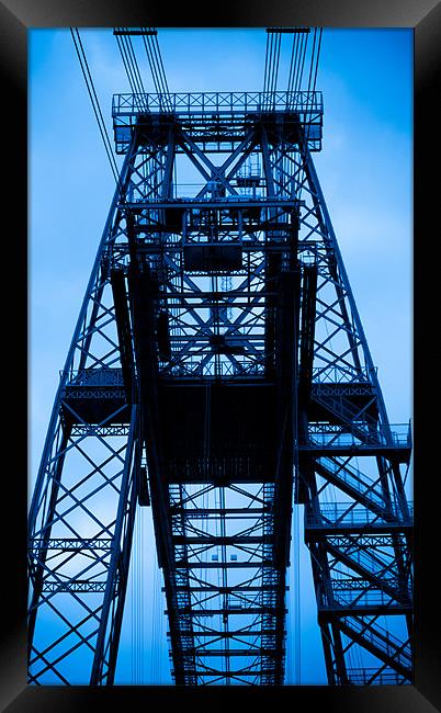 Newport Transporter Bridge in South Wales Framed Print by Simon Barclay