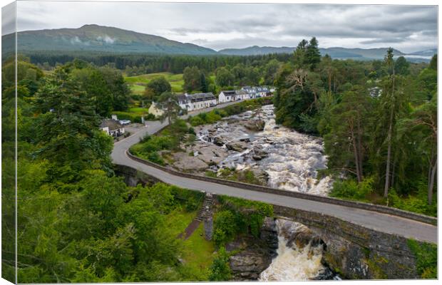 The Village of Killin Canvas Print by Apollo Aerial Photography