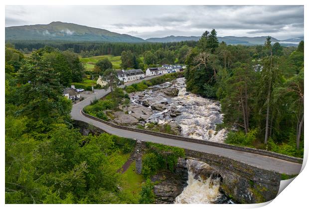 The Village of Killin Print by Apollo Aerial Photography