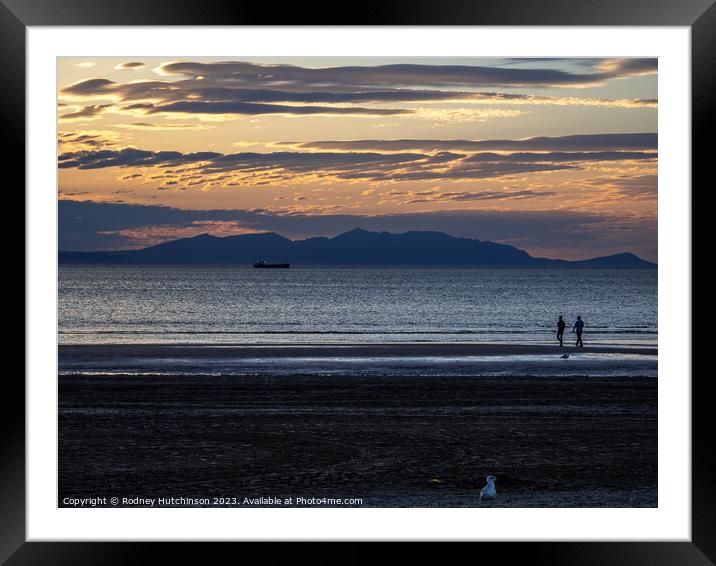 Sundown's Stunning Spectacle Framed Mounted Print by Rodney Hutchinson