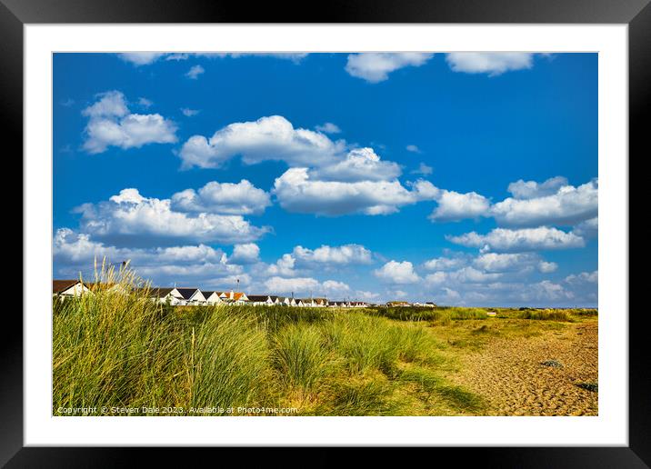 Serene Jaywick Beach Vista Framed Mounted Print by Steven Dale