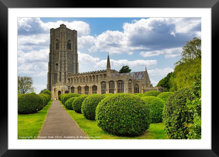 Spectacular Lavenham Church: A Tudor Triumph Framed Mounted Print by Steven Dale