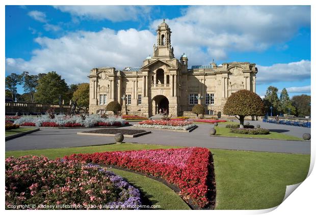 Cartwright Memorial Hall in Lister Park Print by Rodney Hutchinson