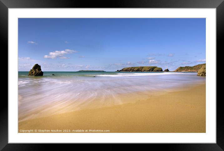 Marloes Beach, Pembrokeshire Framed Mounted Print by Stephen Noulton