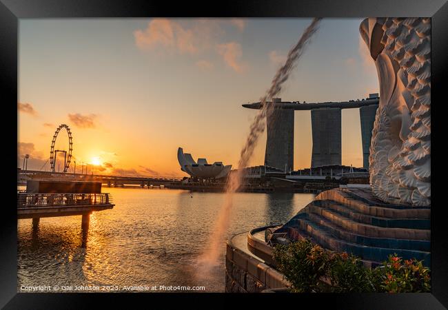 Views around Singapore , Asia,  Framed Print by Gail Johnson