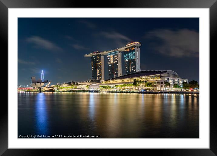Views around Singapore , Asia,  Framed Mounted Print by Gail Johnson