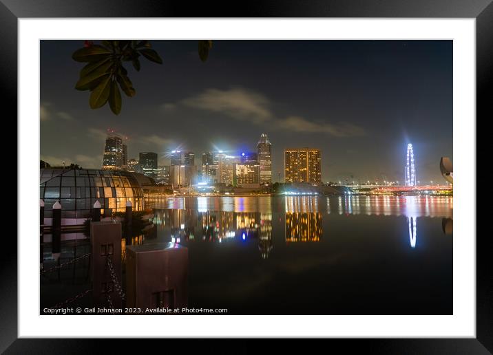 Views around Singapore , Asia,  Framed Mounted Print by Gail Johnson