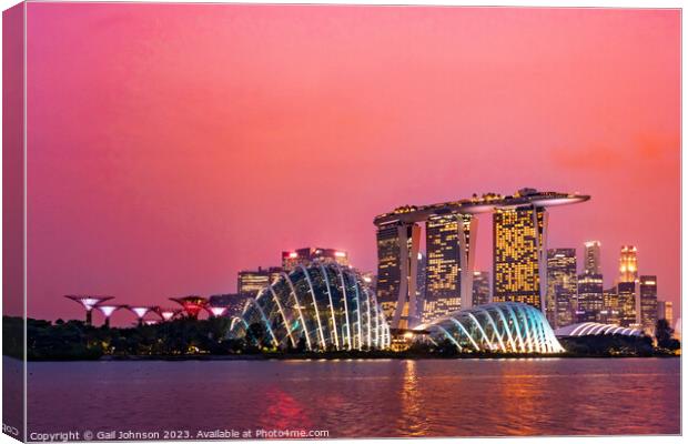 Views around Singapore , Asia,  Canvas Print by Gail Johnson