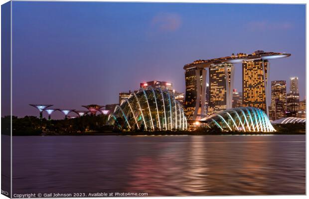 Views around Singapore , Asia,  Canvas Print by Gail Johnson