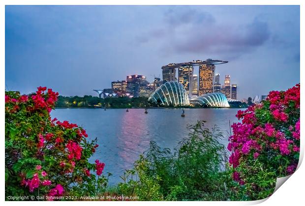 Views around Singapore , Asia,  Print by Gail Johnson