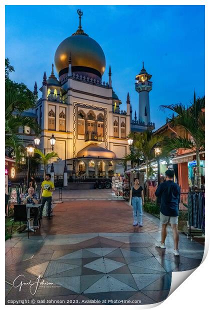 Views around Singapore , Asia,  Print by Gail Johnson