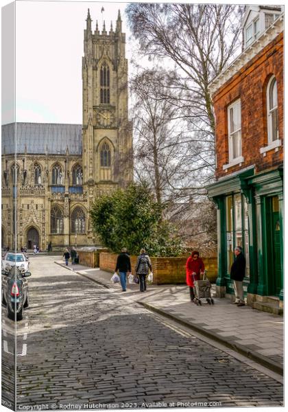Beverley Minster view Canvas Print by Rodney Hutchinson