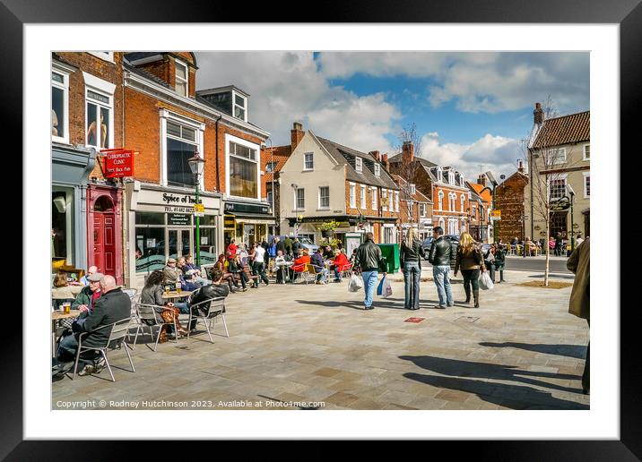 Beverley Centre street Framed Mounted Print by Rodney Hutchinson