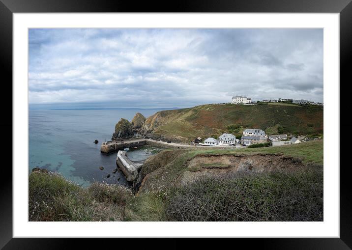  Mullion cove cornwall  Framed Mounted Print by kathy white