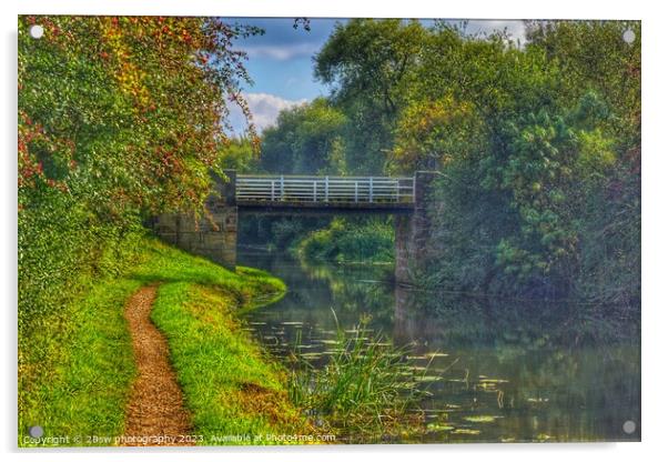 Autumn creeps towards Serenity. Acrylic by 28sw photography