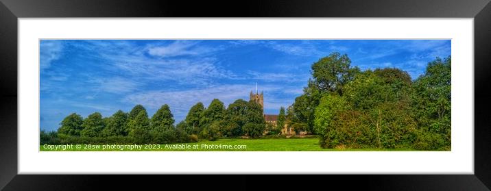 Under a Greasley Skies. Framed Mounted Print by 28sw photography