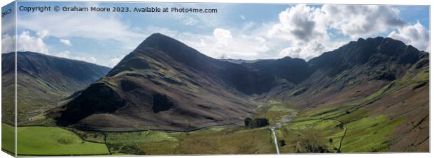 Fleetwith Pike and Haystacks Canvas Print by Graham Moore