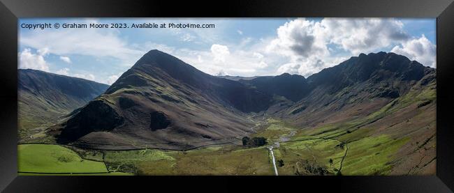 Fleetwith Pike and Haystacks Framed Print by Graham Moore