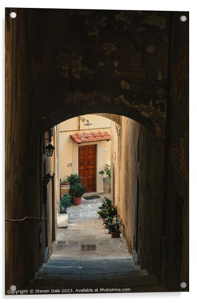Tuscan Enchantment in Cortona Acrylic by Steven Dale