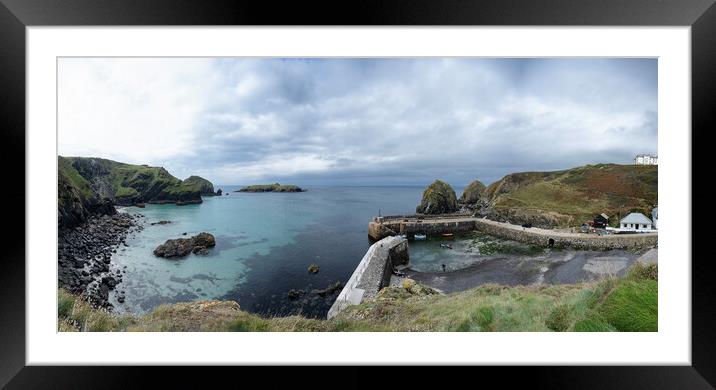  Mullion cove harbour  cornwall  Framed Mounted Print by kathy white